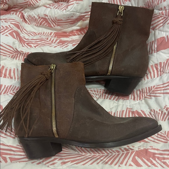 Trade Ralph Lauren Purple Label Collection Brown Ninette Ankle Boots - Picture 5 of 12